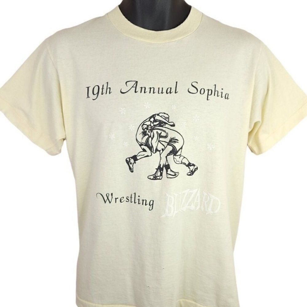 Sophia Wrestling Blizzard T Shirt Vintage 90s 19th Annual Made In USA Medium